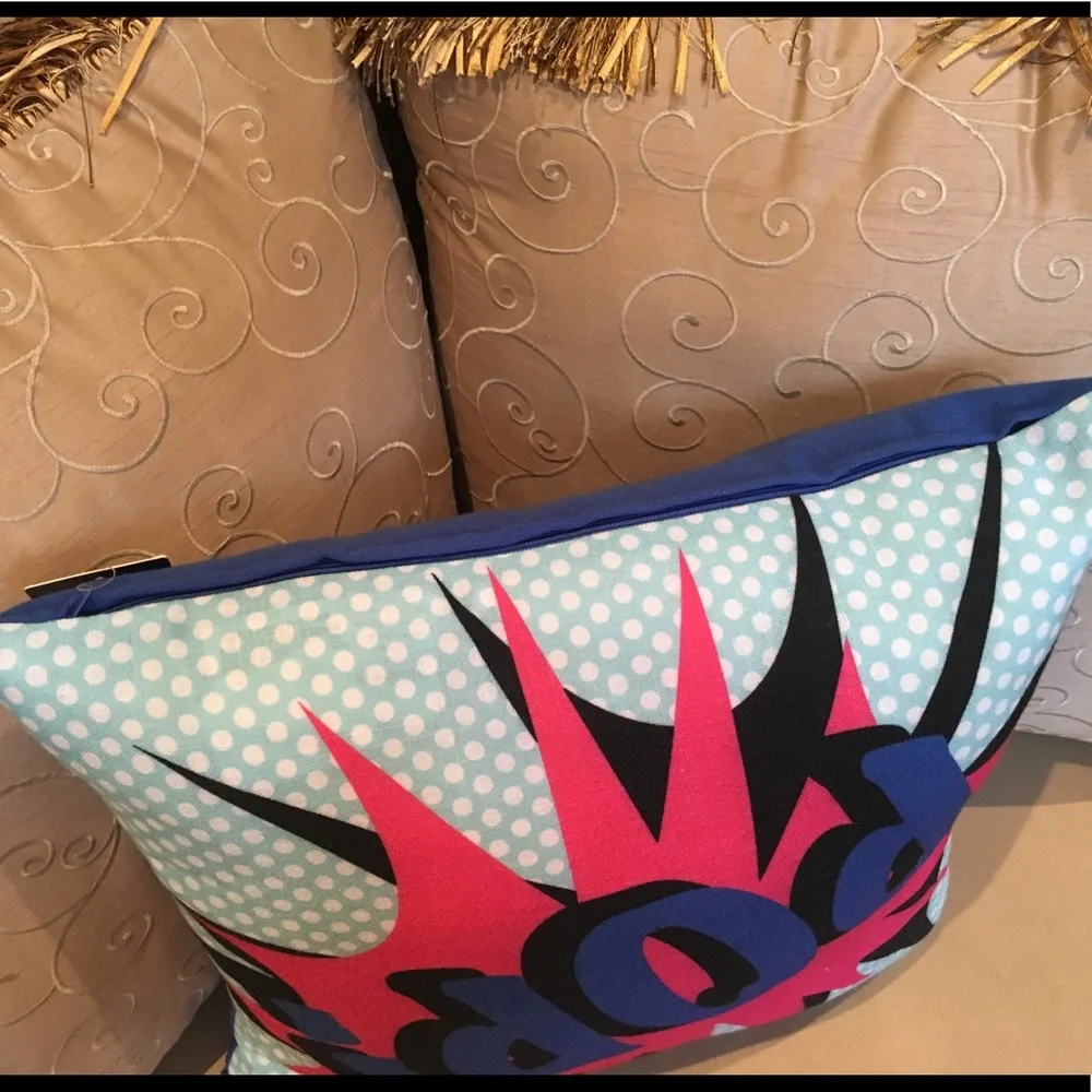 KAS Home Collection POP ART blue Cushion
